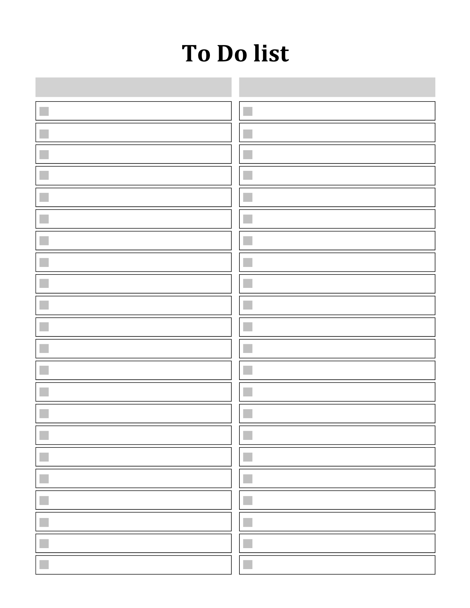 To Do List Bundle