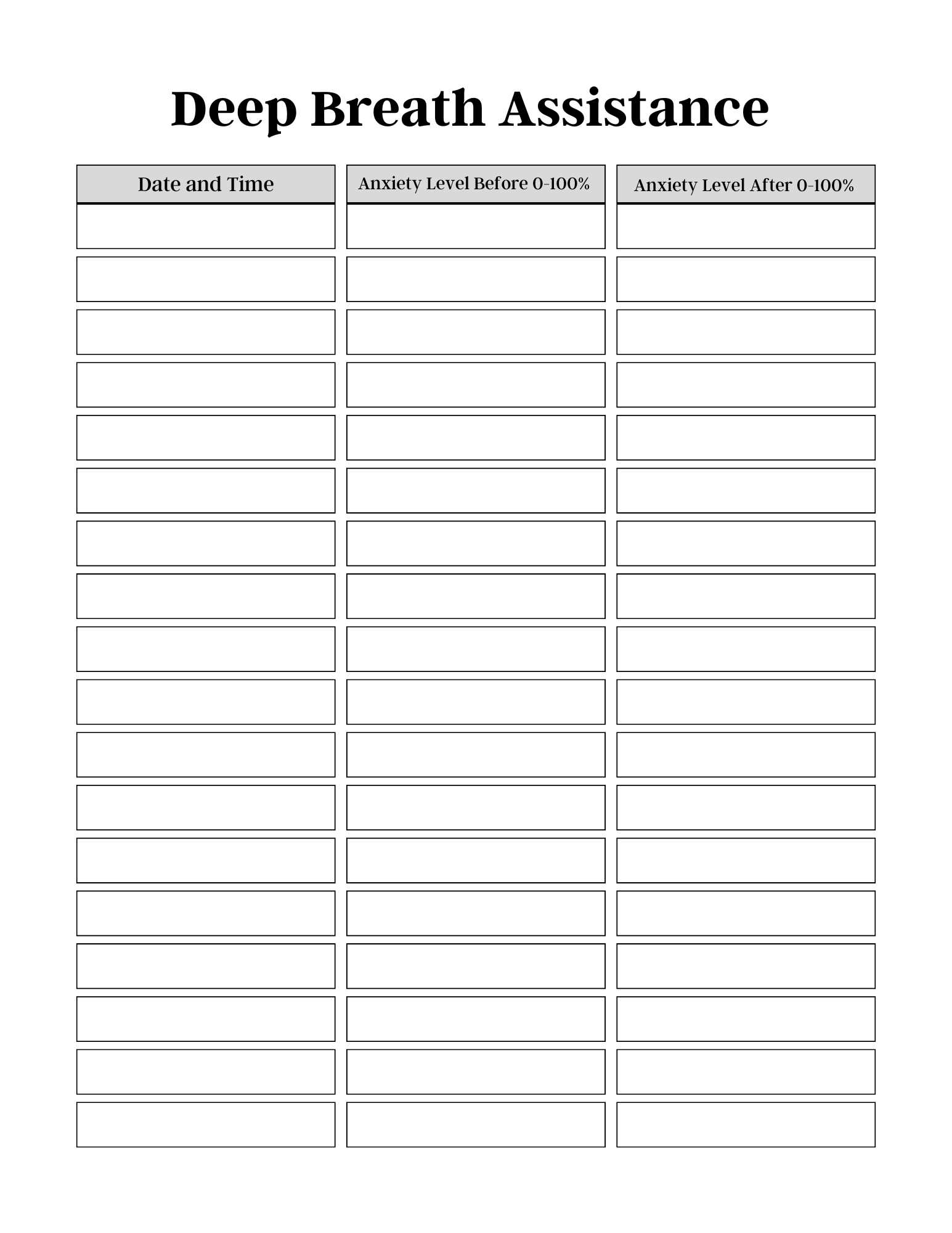 Anxiety Journal