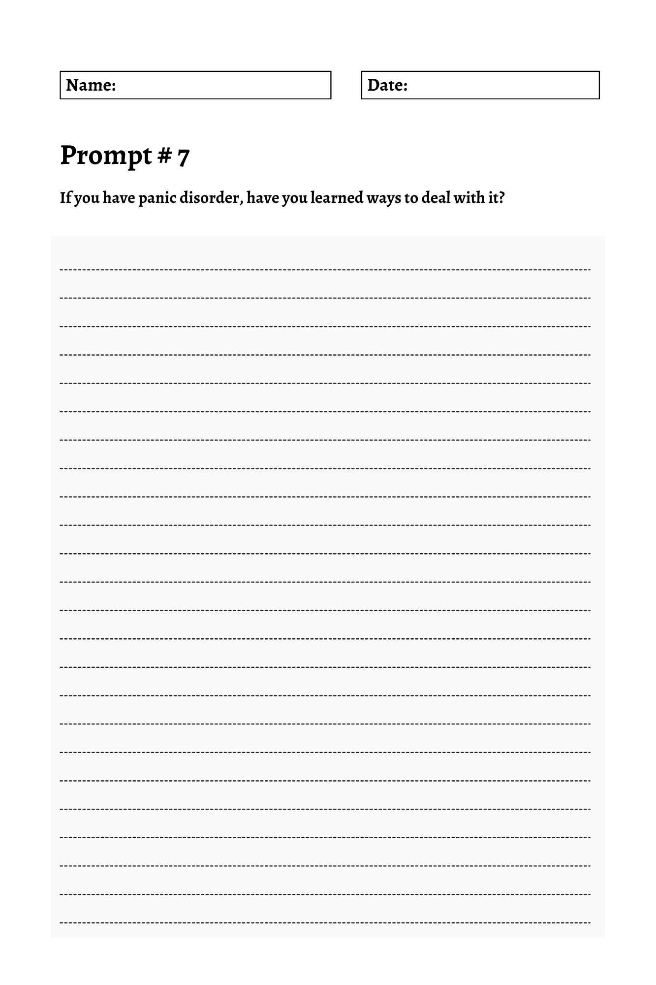 200 Mental Health Journey Prompts