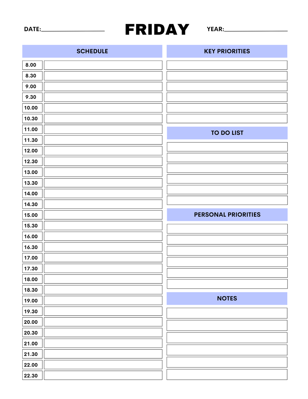 Work From Home Planner