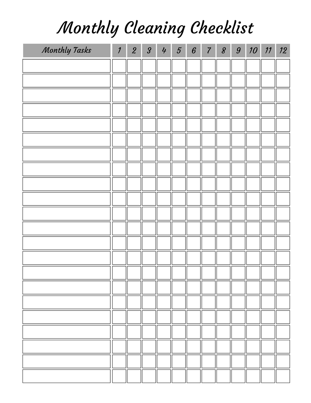 Ultimate Cleaning Planner