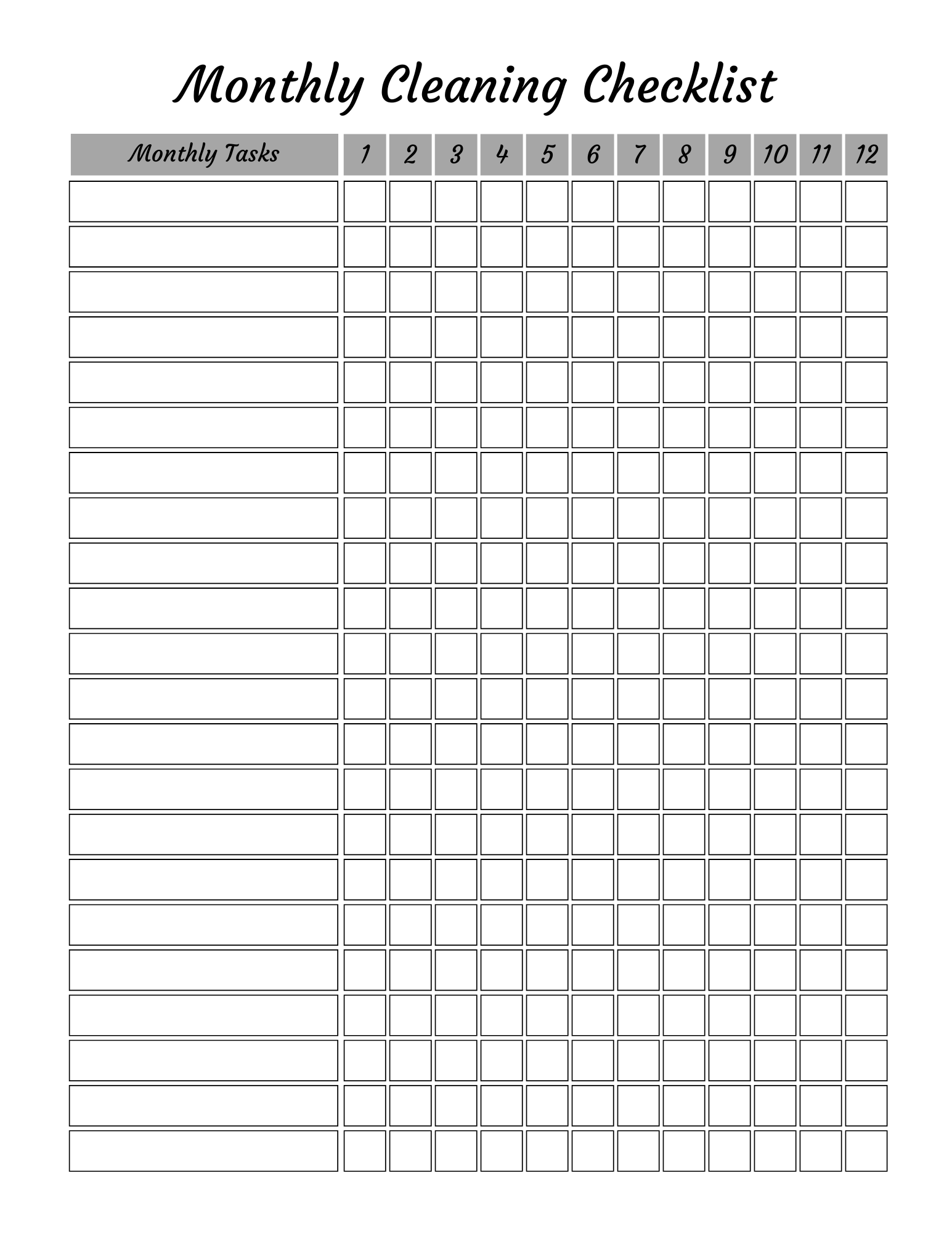 Ultimate Cleaning Planner