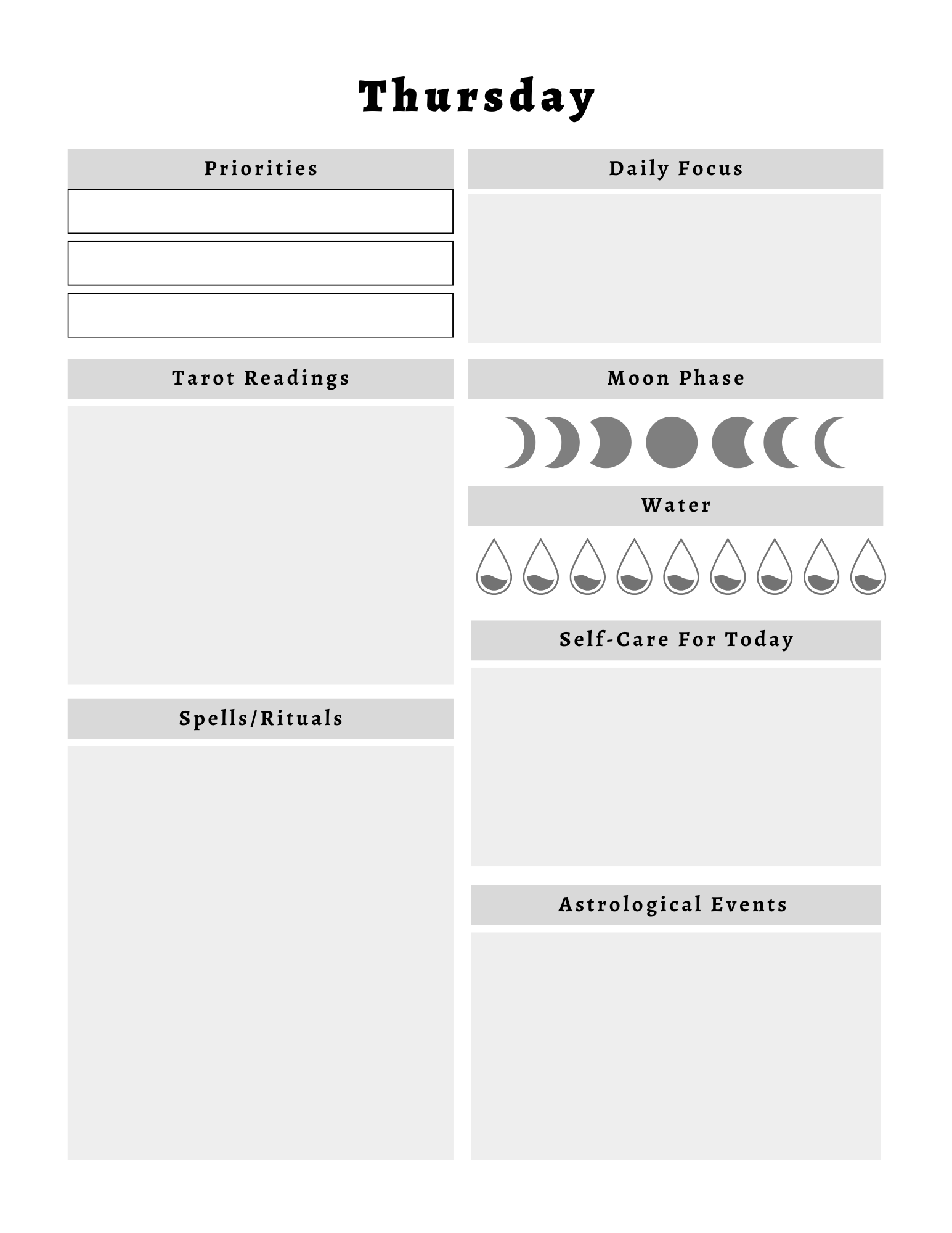 Witchy Planner