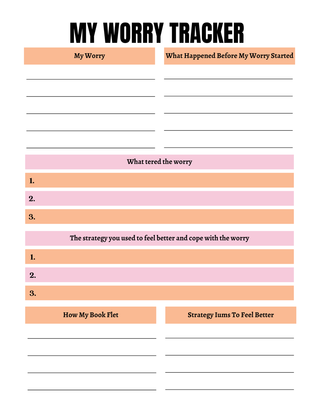 Self Control Activity Book