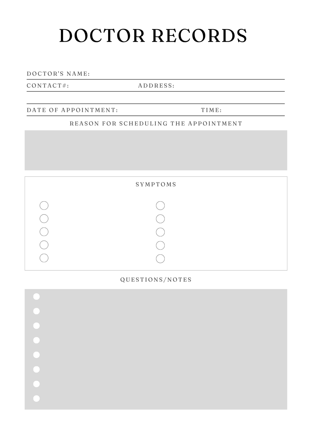 Comprehensive Medical Planner