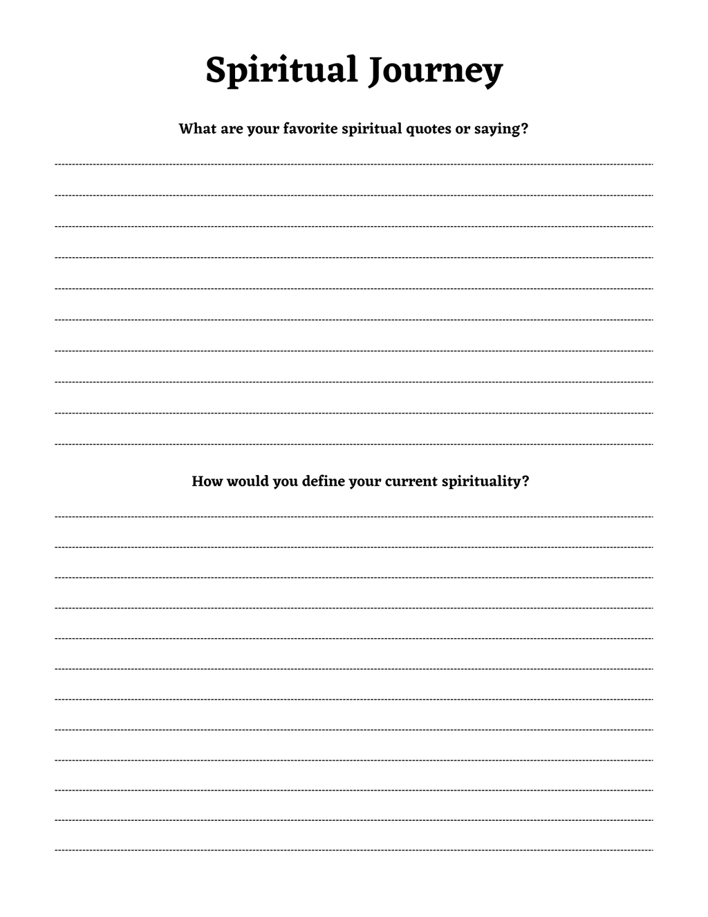 Spiritual Awakening Workbook