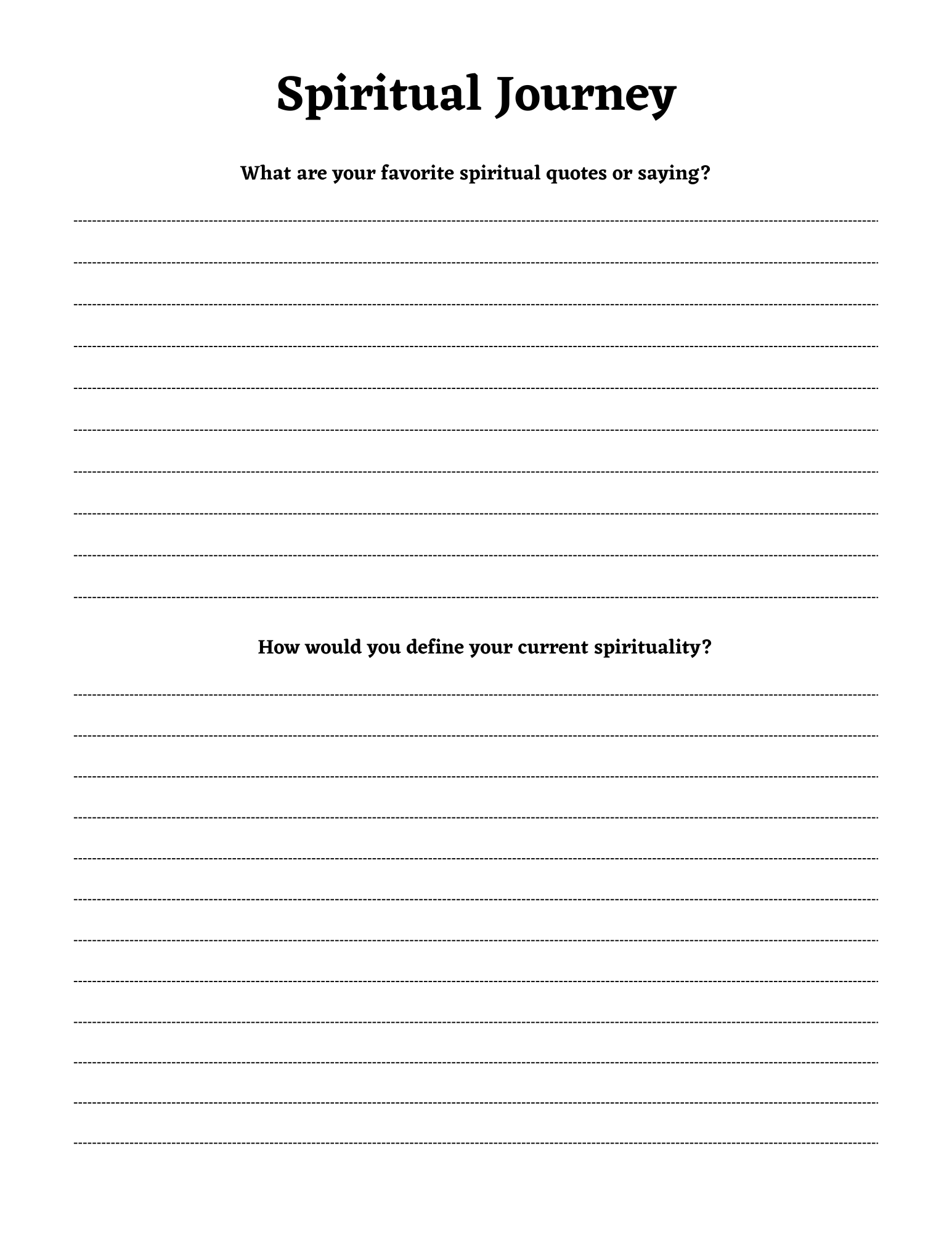 Spiritual Awakening Workbook