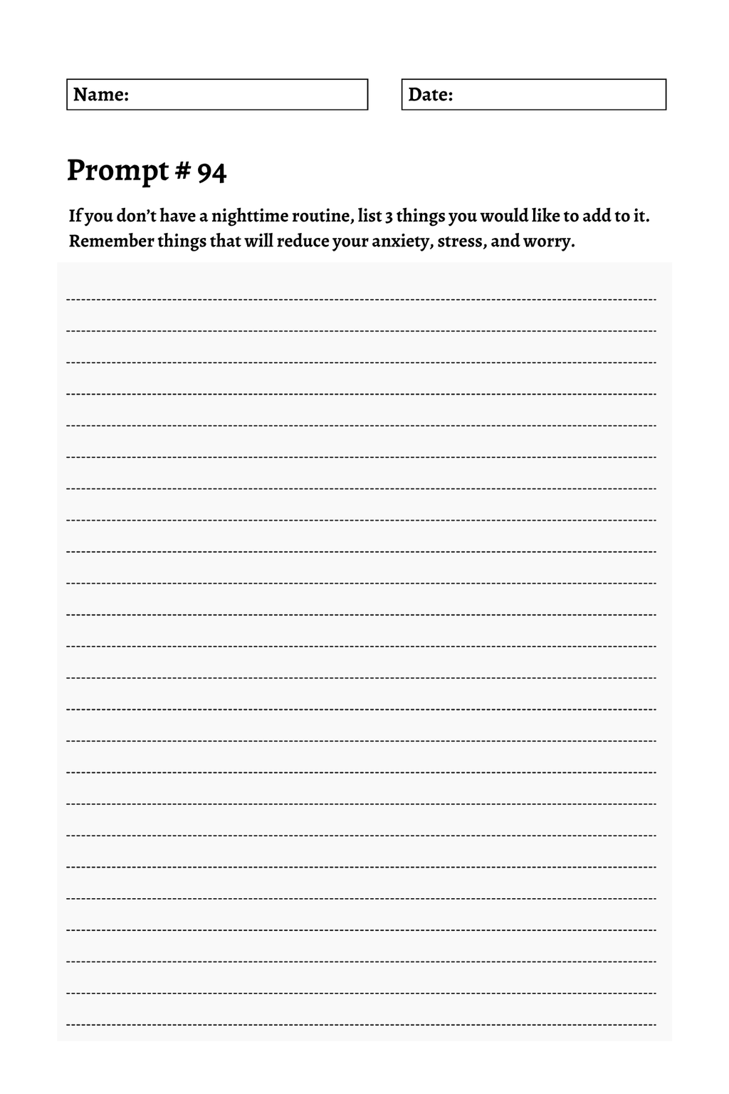 200 Mental Health Journey Prompts