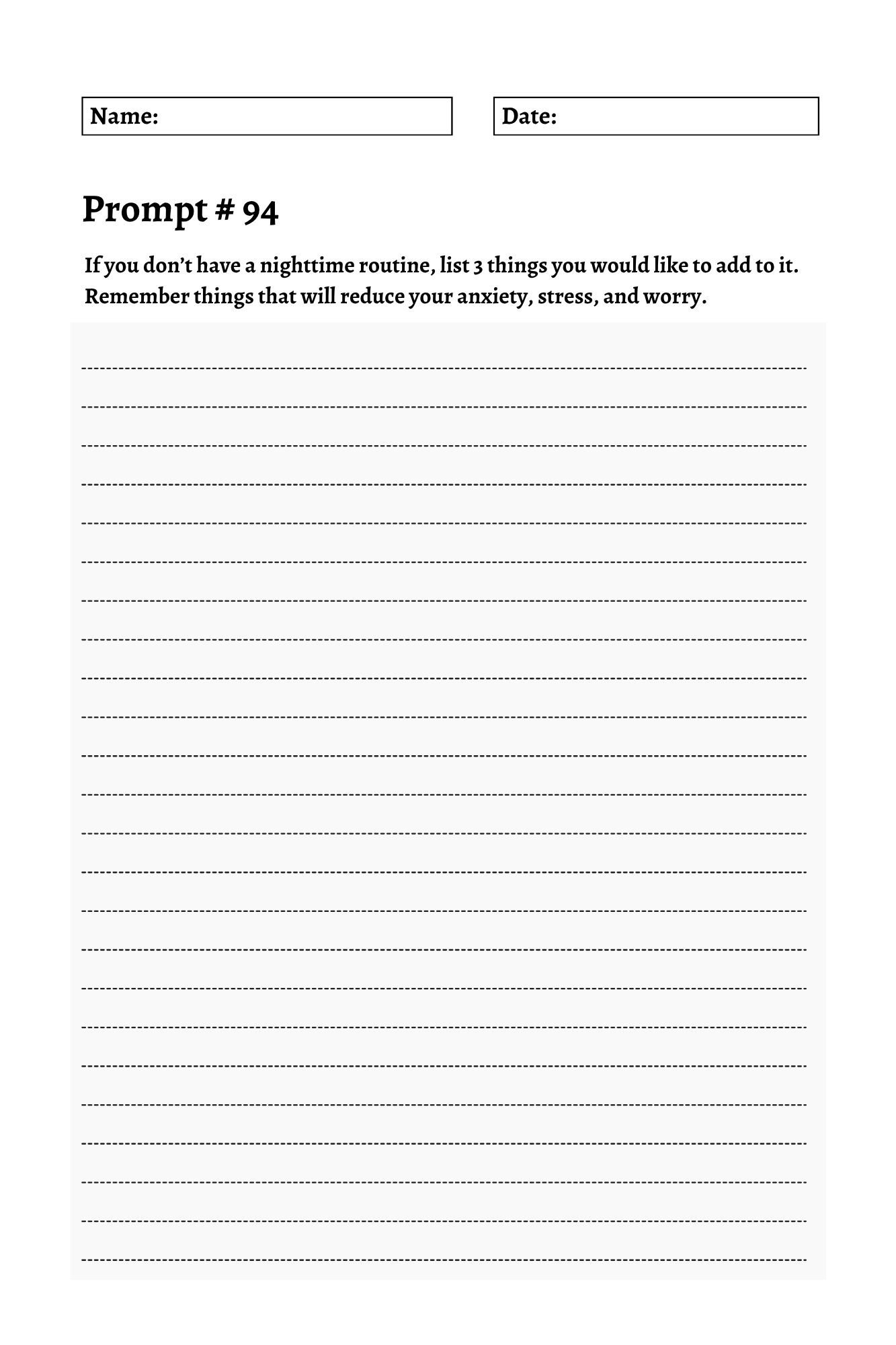 200 Mental Health Journey Prompts