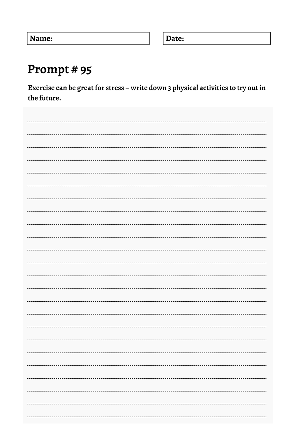 200 Mental Health Journey Prompts