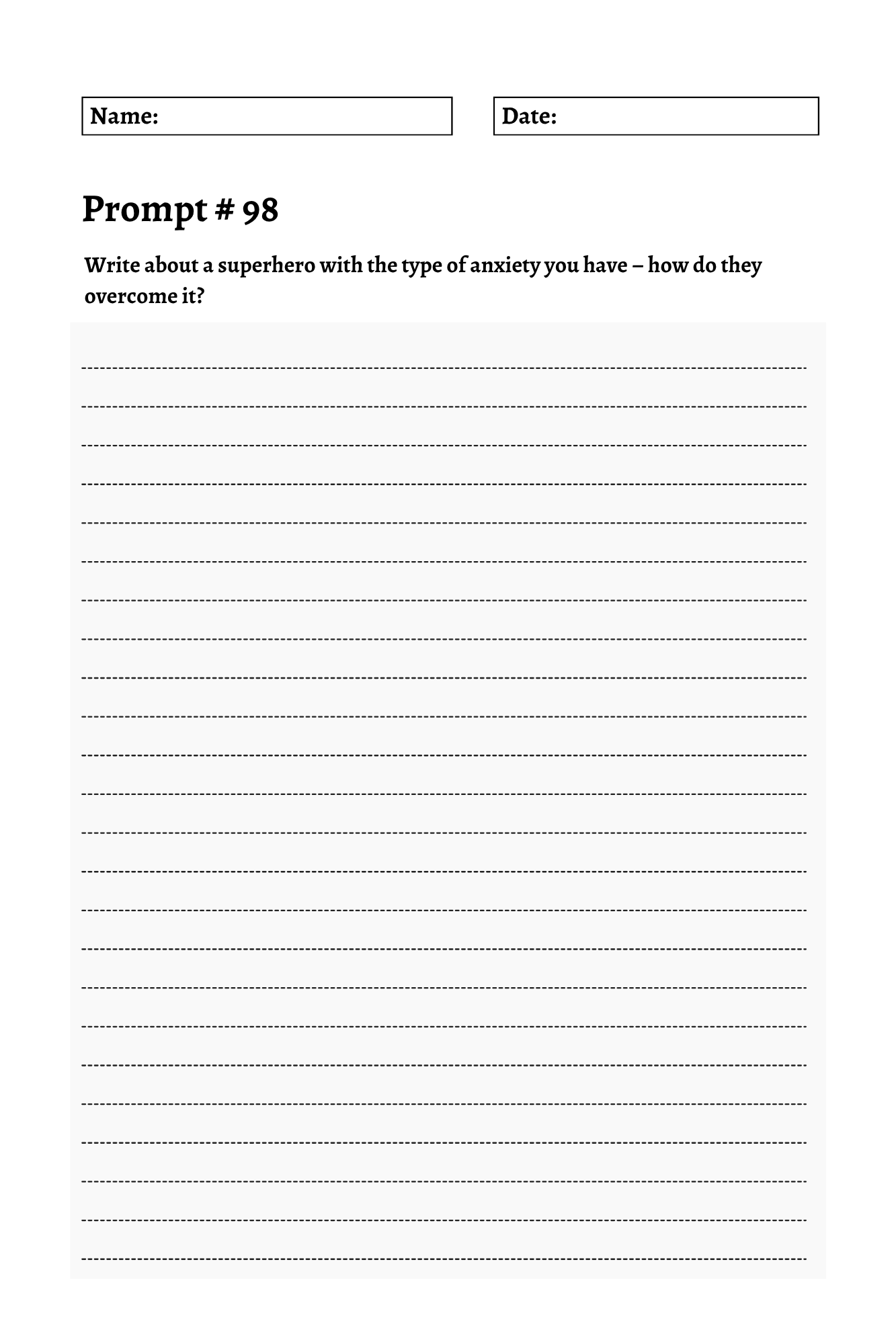 200 Mental Health Journey Prompts