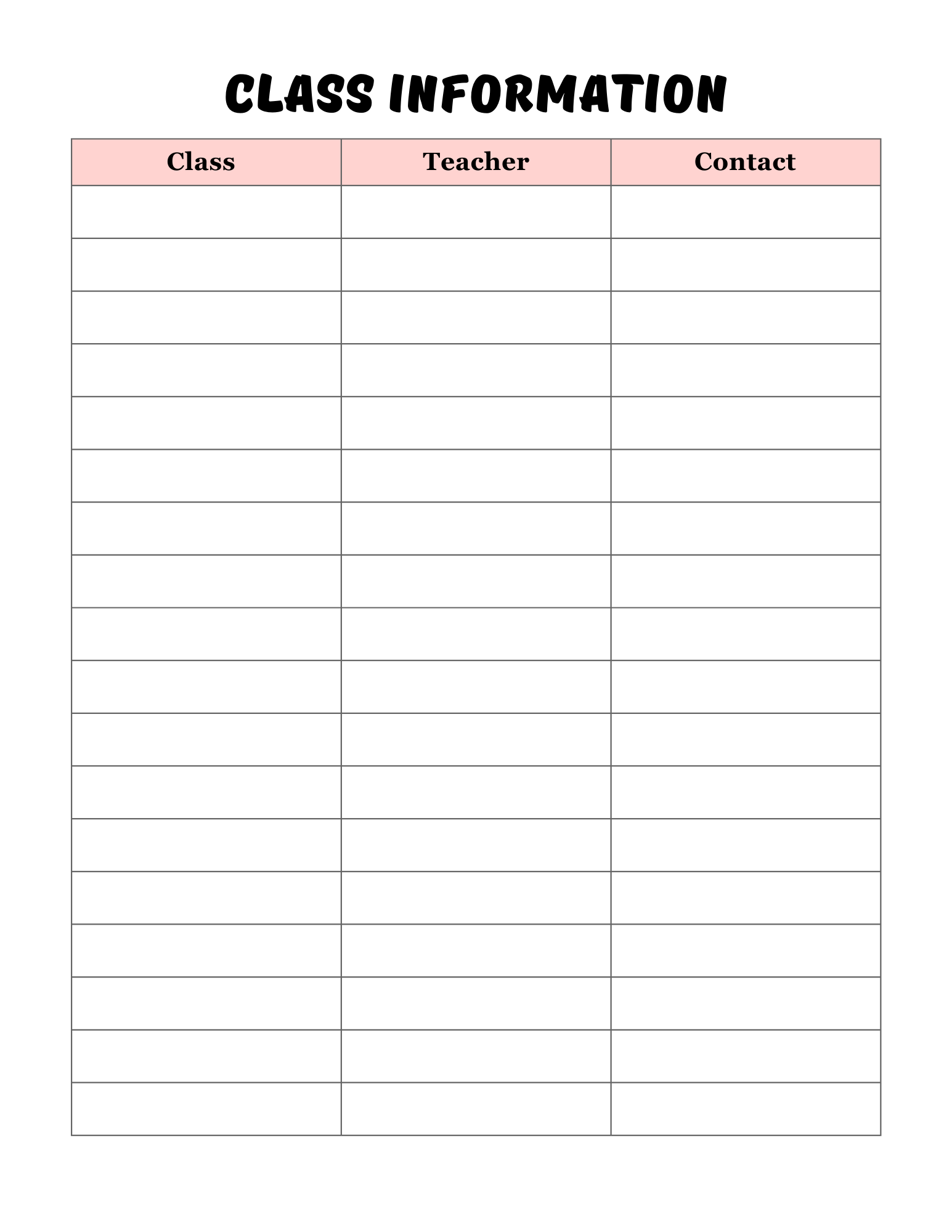 Back -to-school Planner