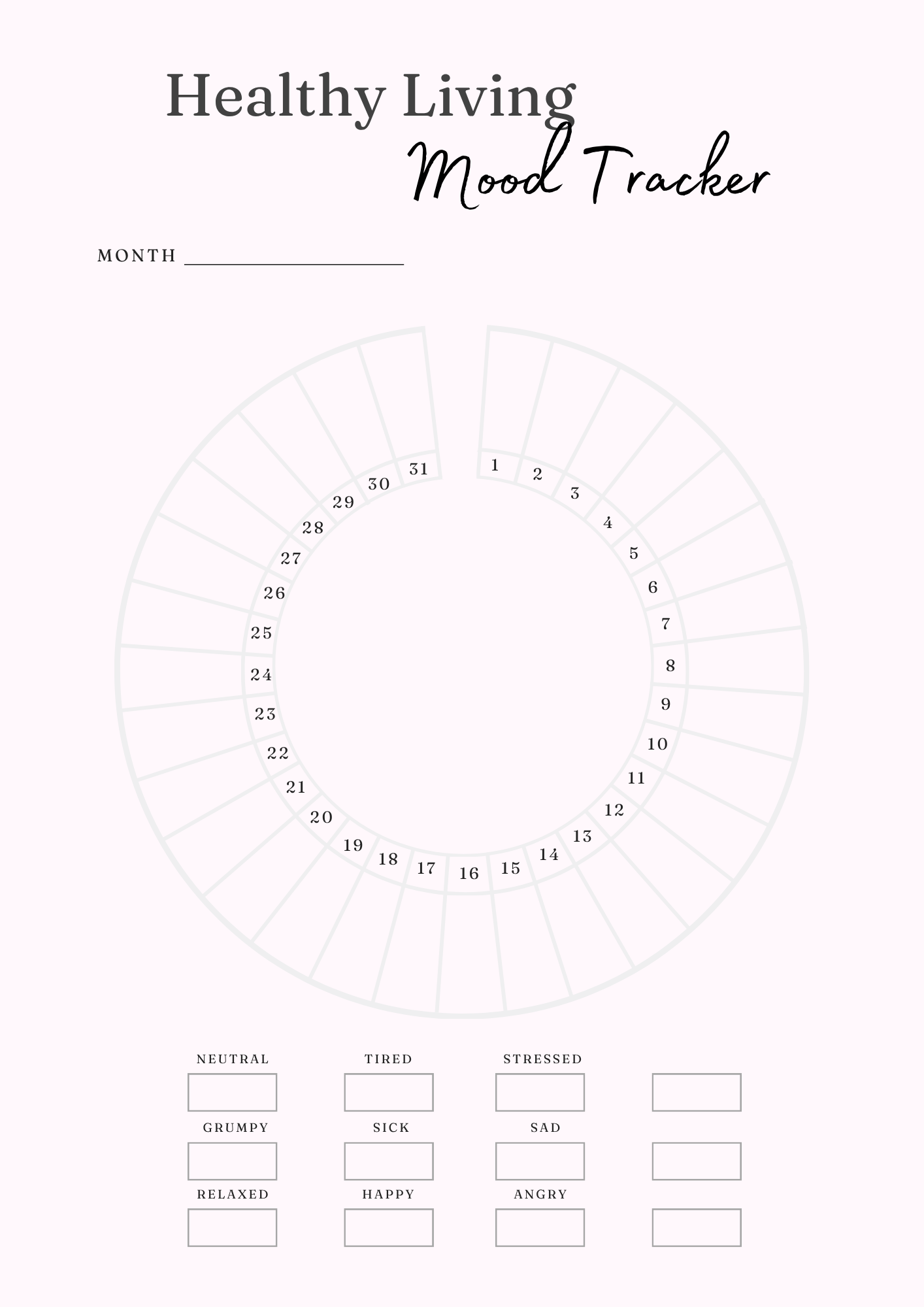 Healthy Living Journal