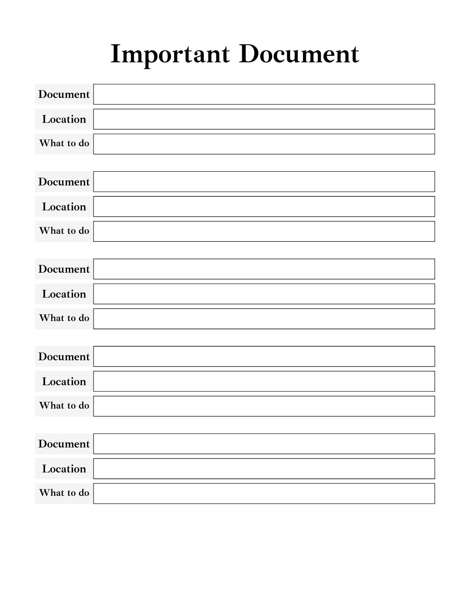 End of Life Planner