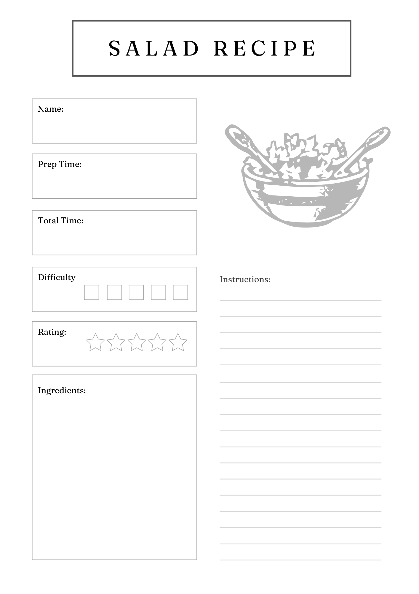 Gourmet Recipe Card Set & Bundle