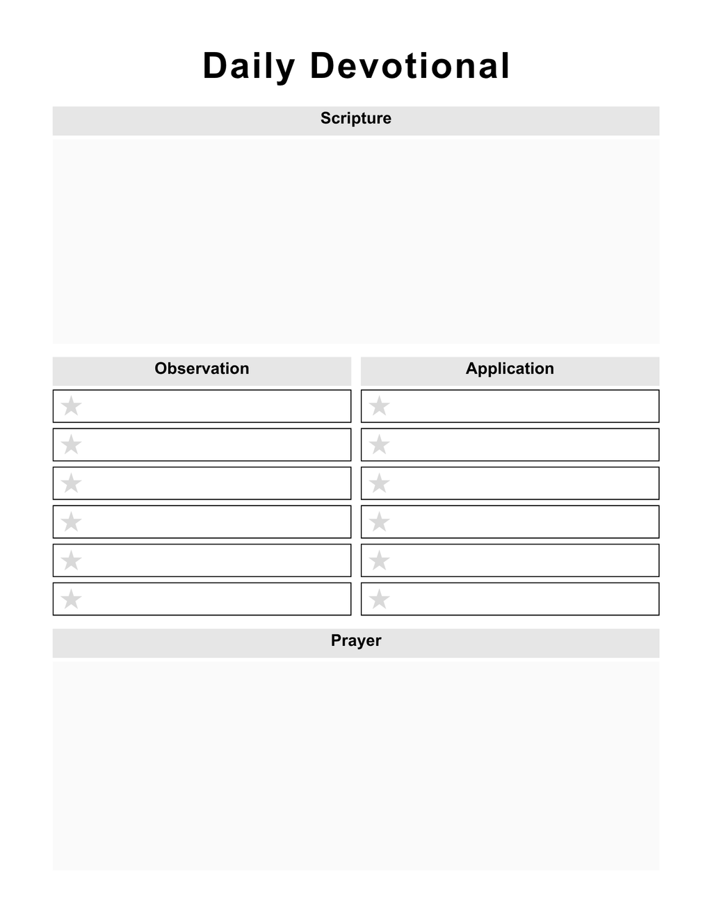 Daily Devotional Planner