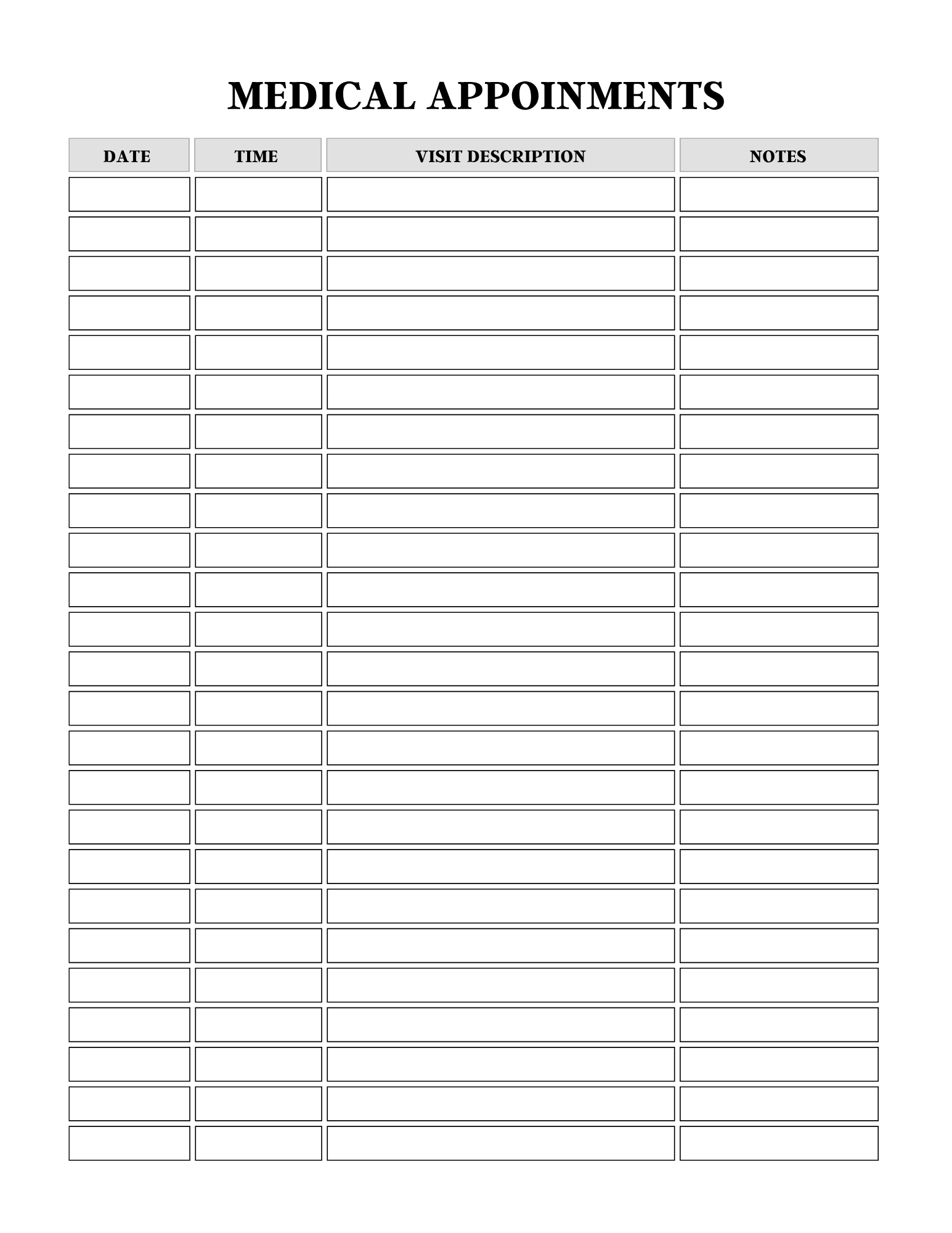 Comprehensive Health Care Planner