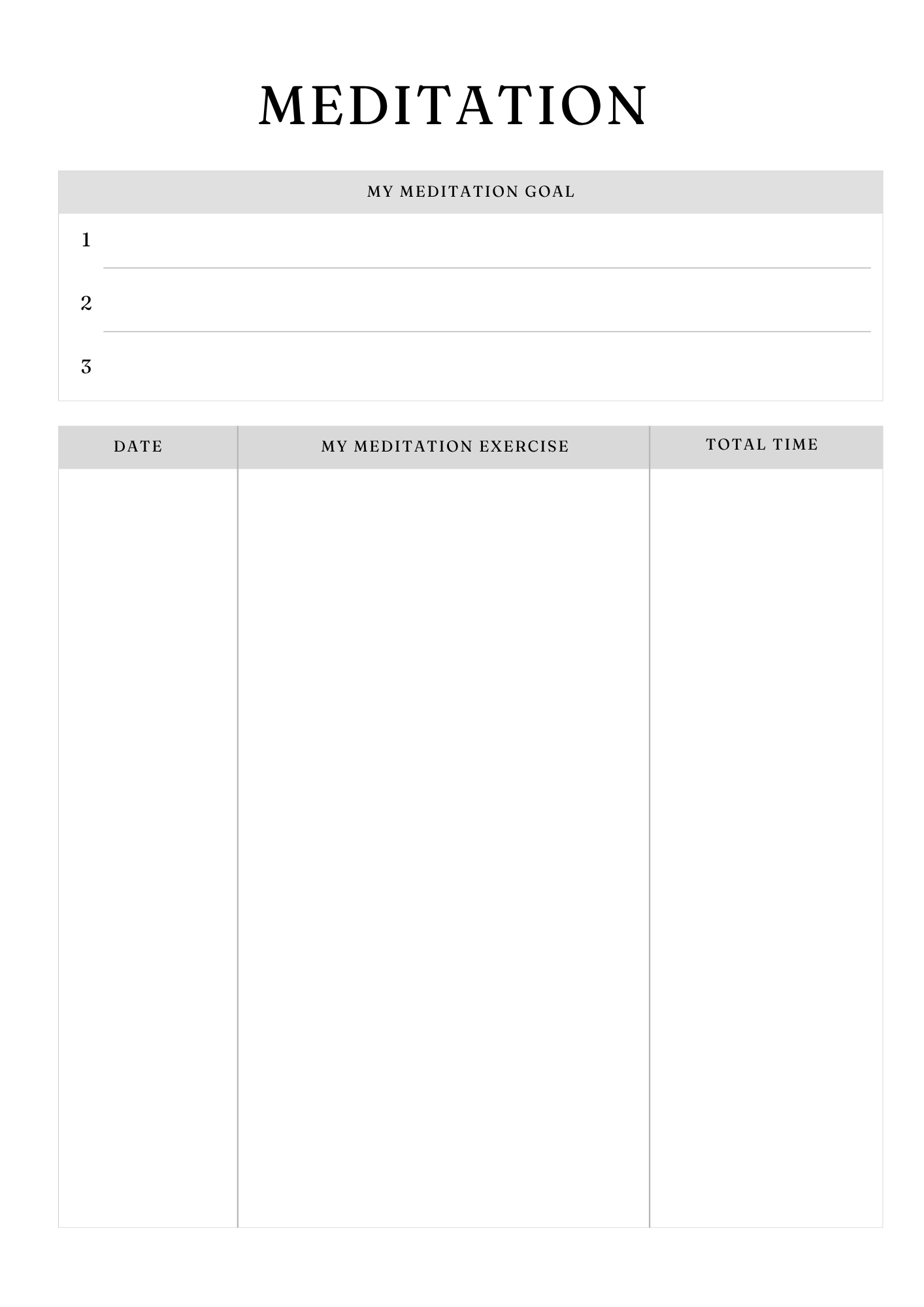 Serenity Yoga Planner