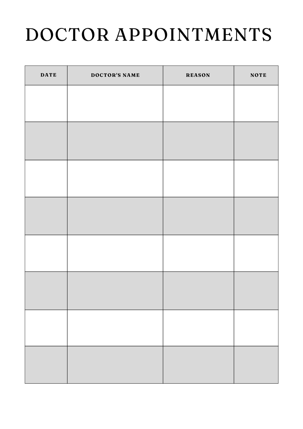 Comprehensive Medical Planner