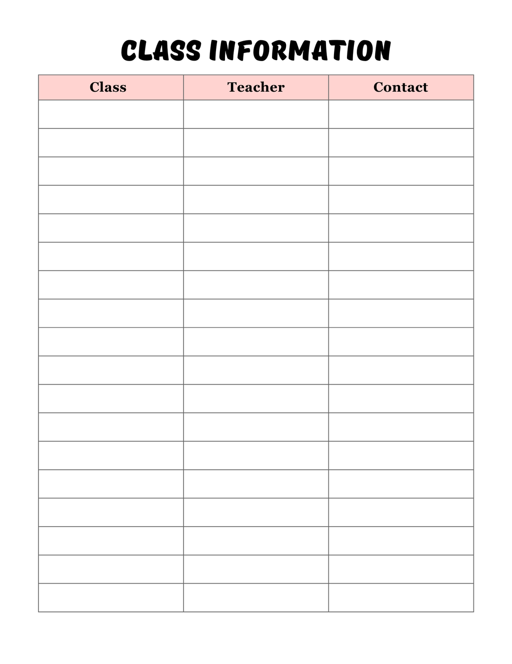 Back -to-school Planner
