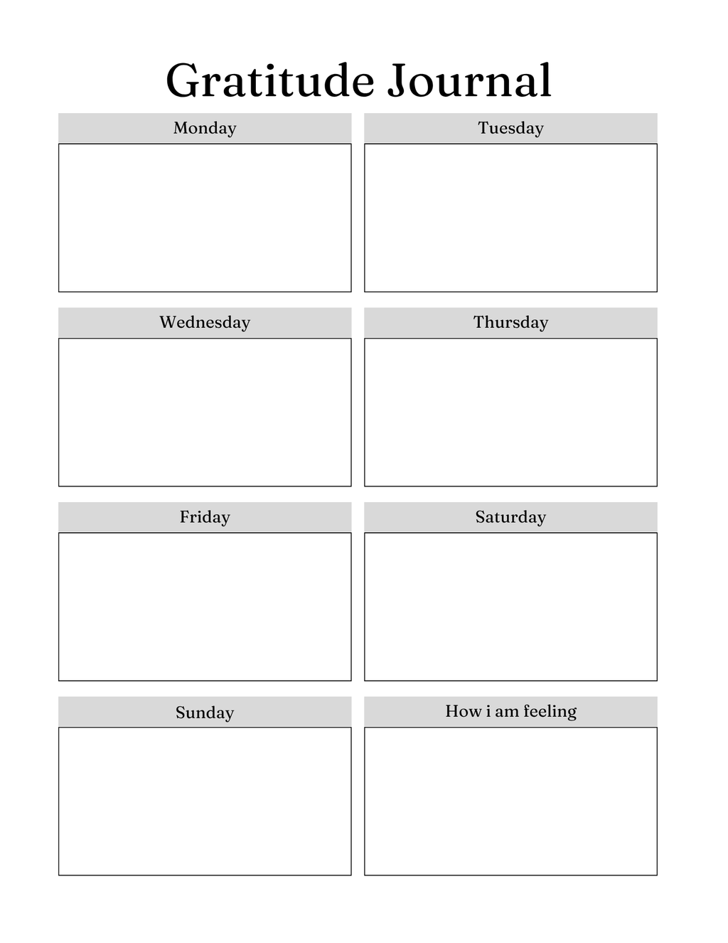 Serenity Prayer Journal