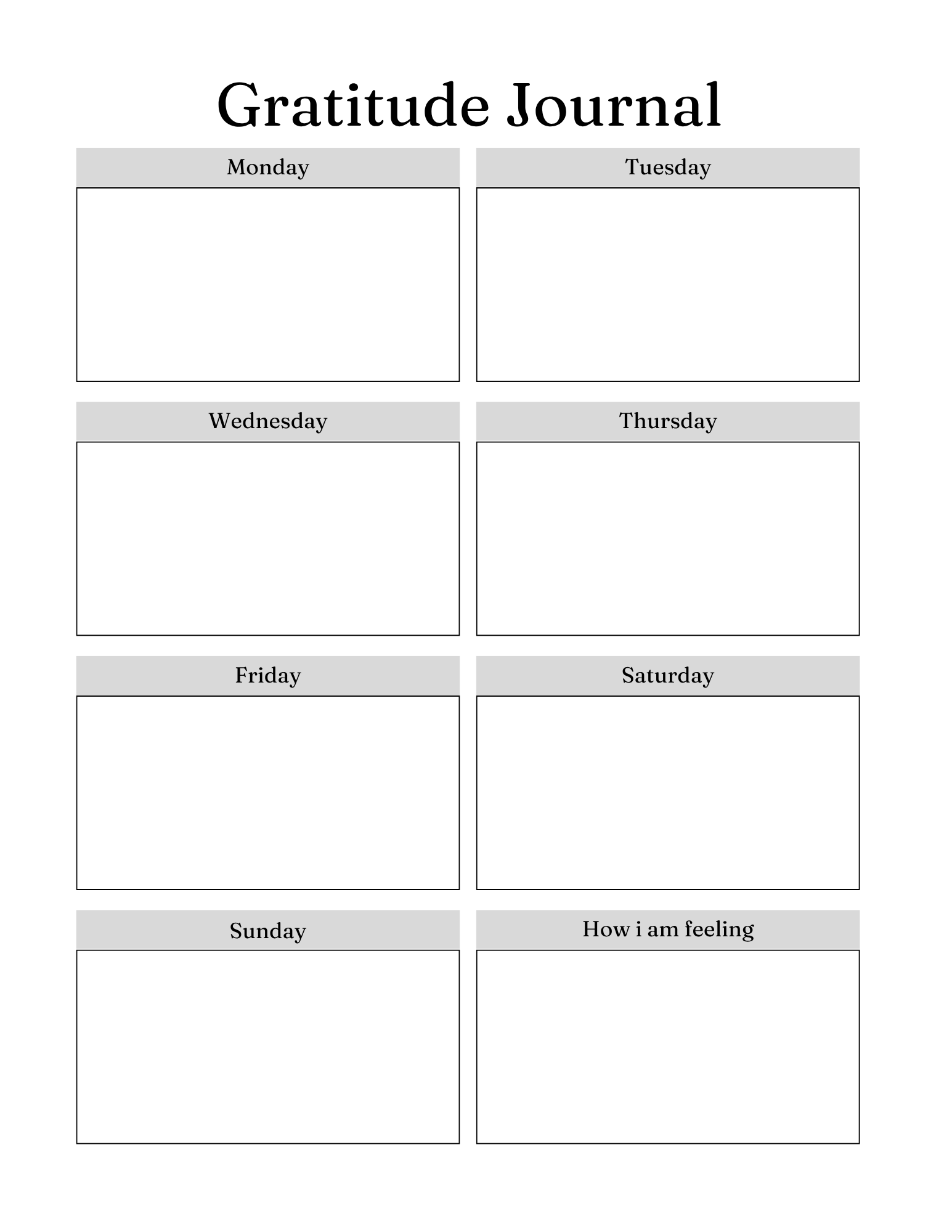 Serenity Prayer Journal