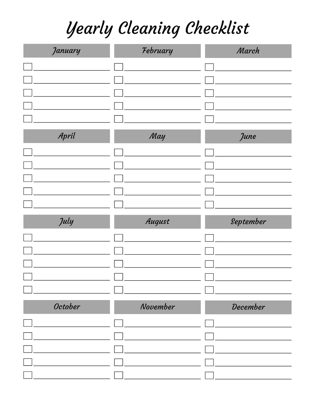 Ultimate Cleaning Planner