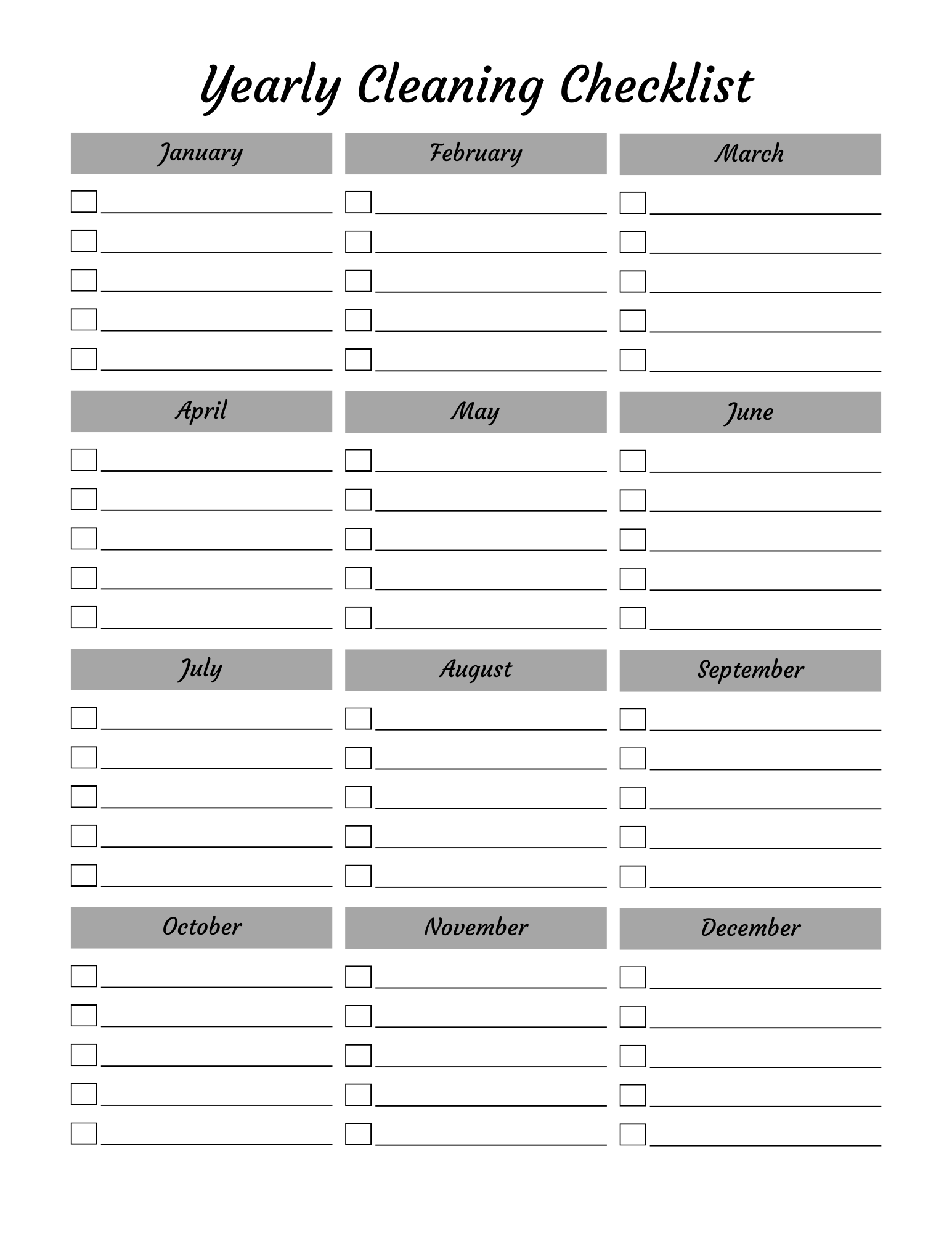 Ultimate Cleaning Planner