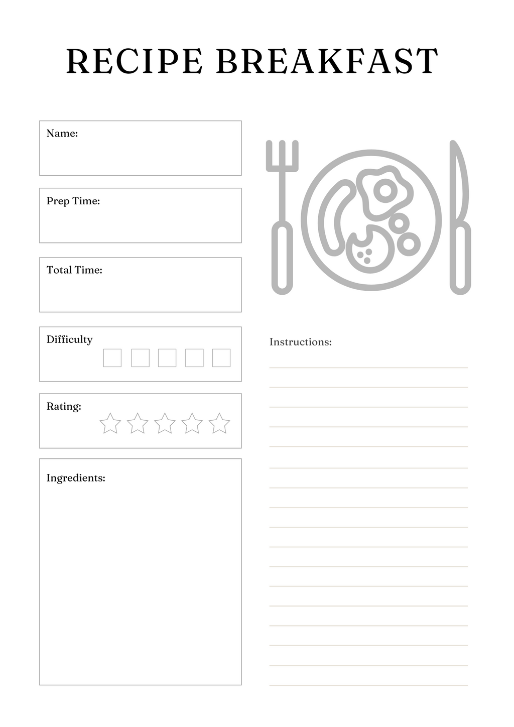 Active Life Meal Planner