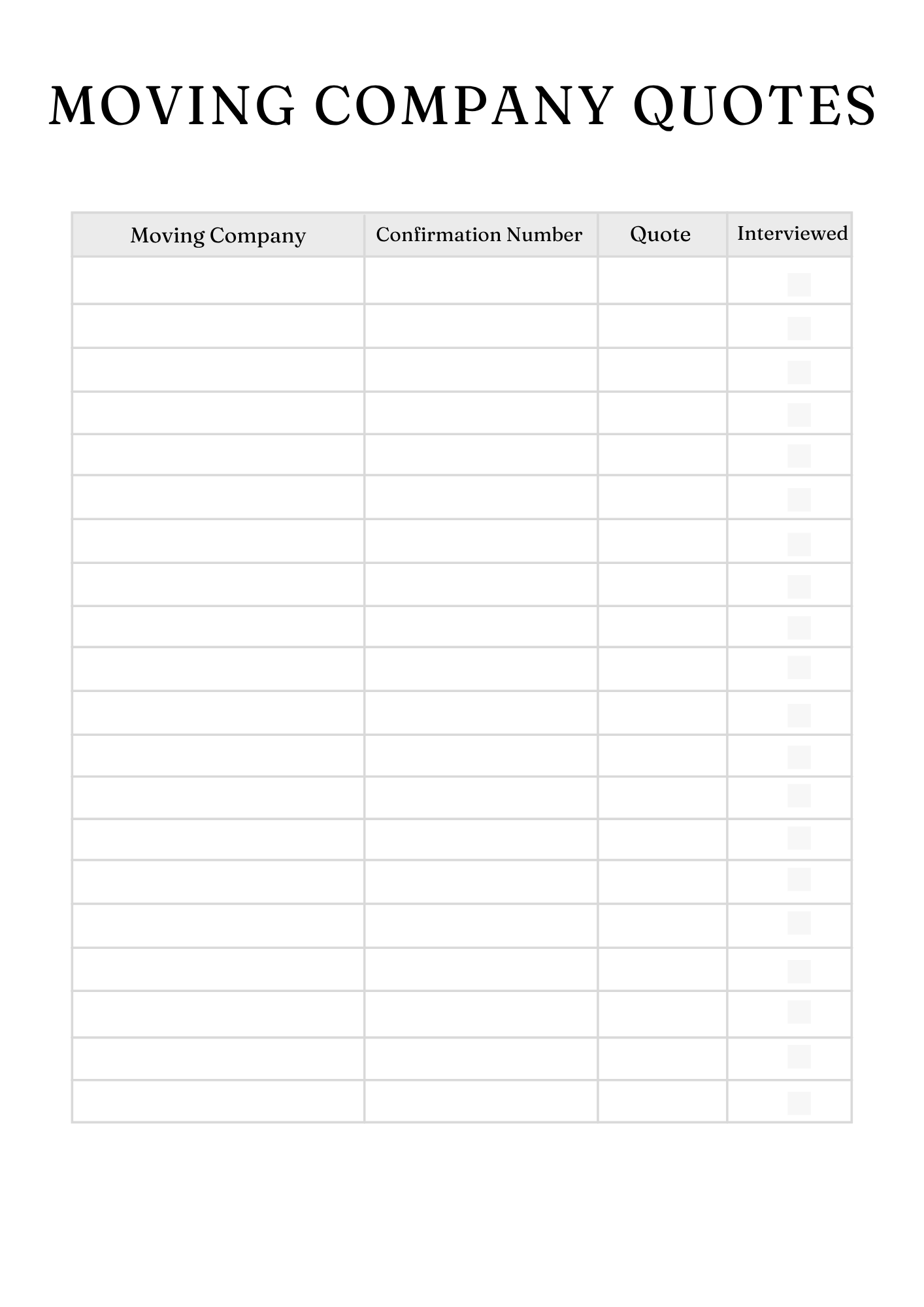 Ultimate Relocation Planner