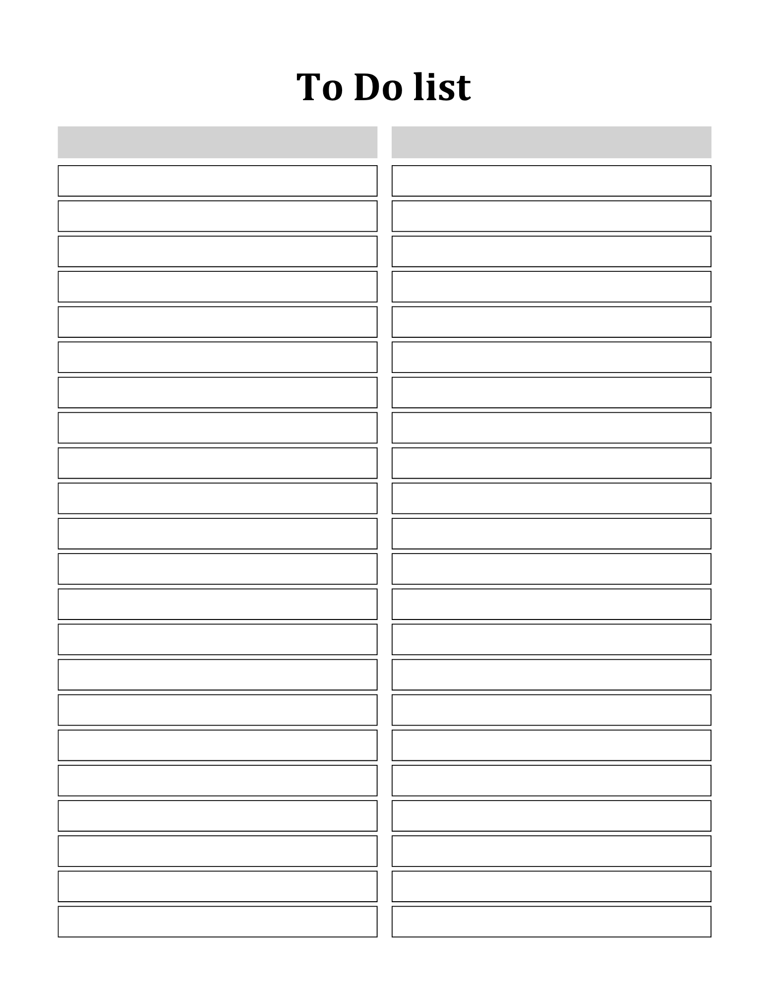 To Do List Bundle