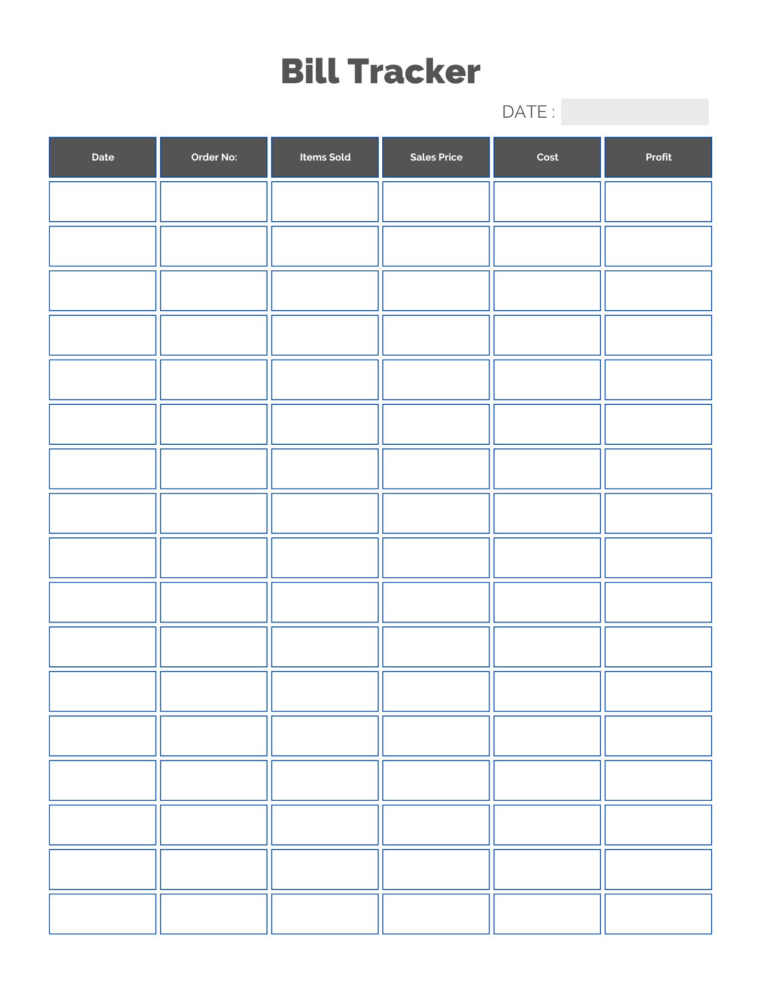 Bill Tracker