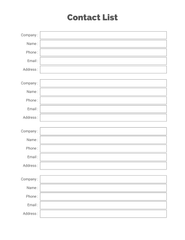 Professional Contact Directory