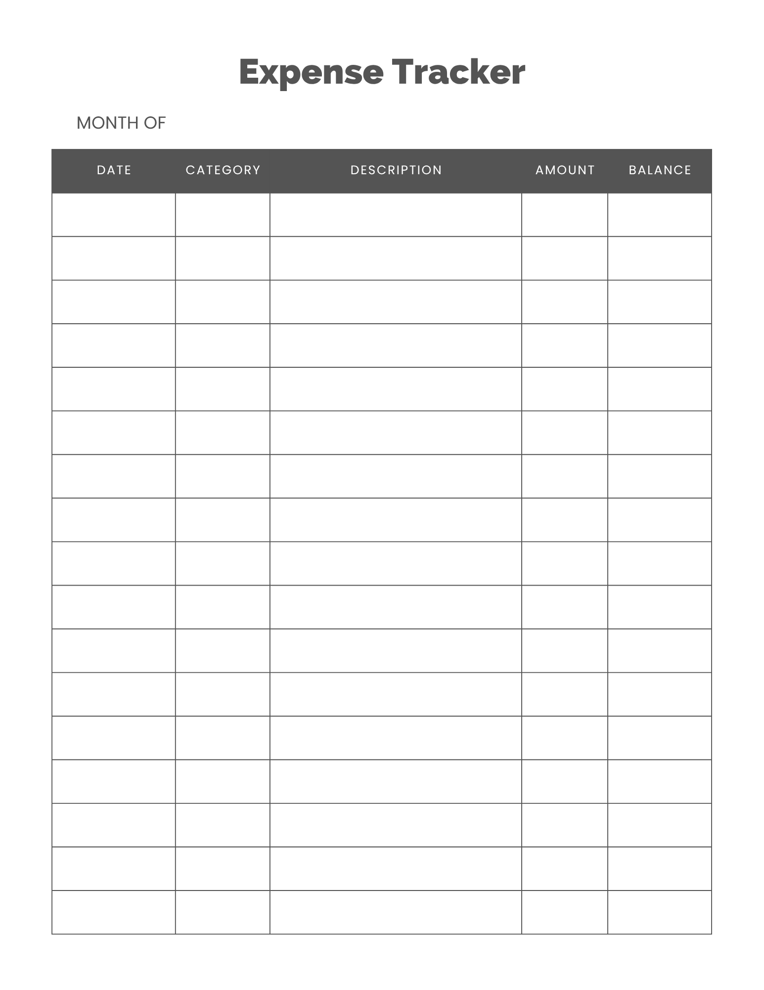 Simple Expense Tracker