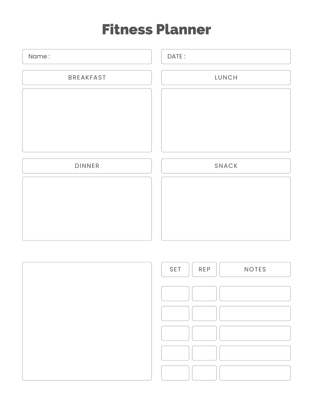 Ultimate Fitness Planner