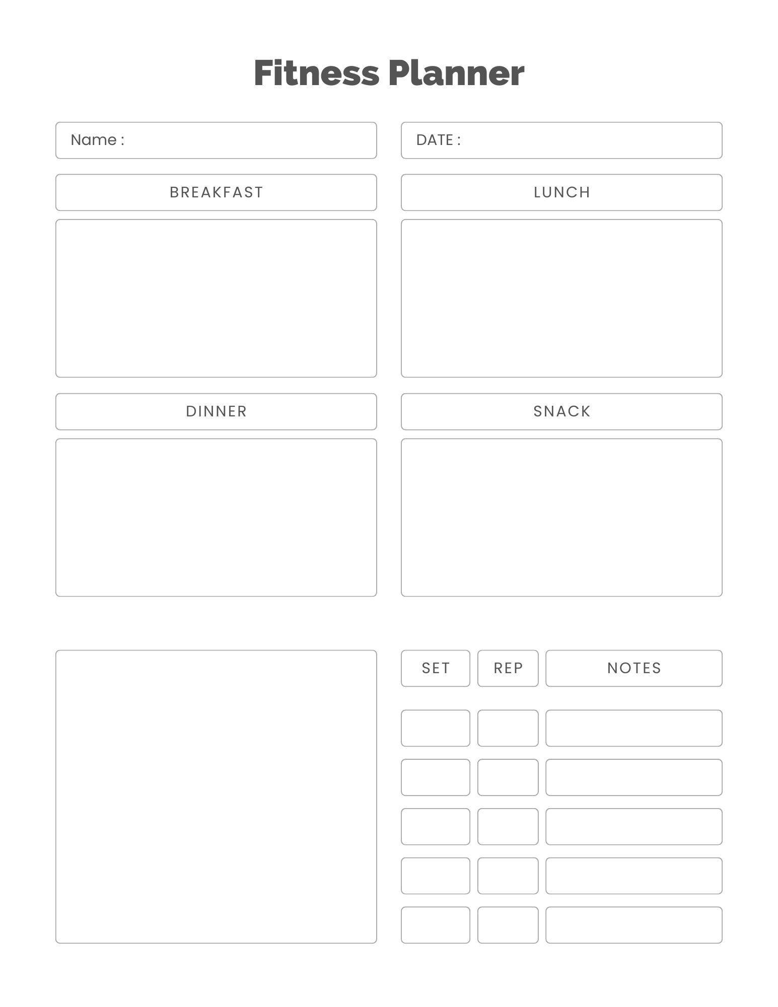 Ultimate Fitness Planner