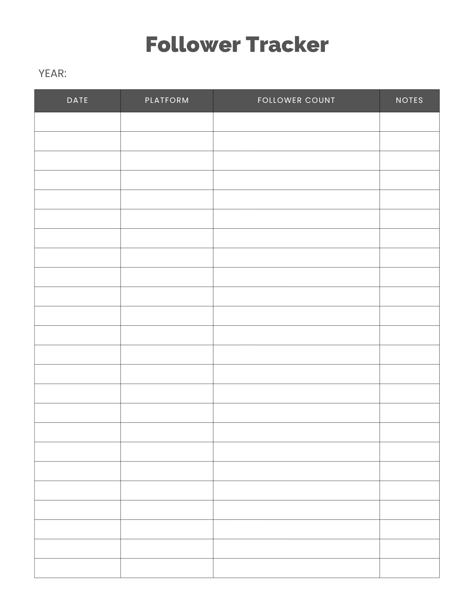 Follower Tracker