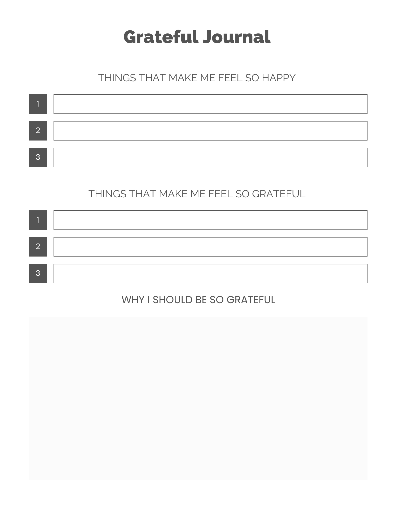 Grateful Journal