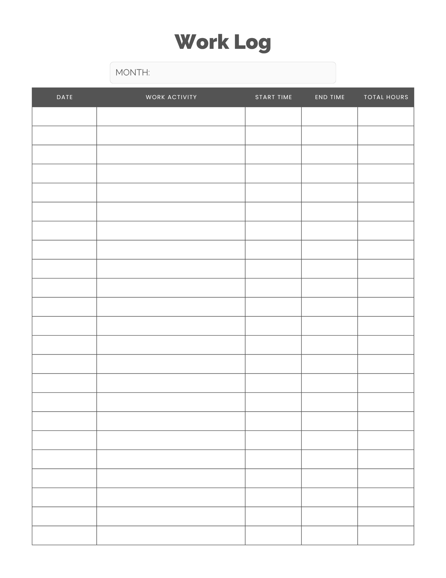 Work Log