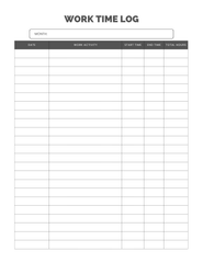 Work Time Log