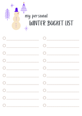 Winter Wonderland Bucket List 2025