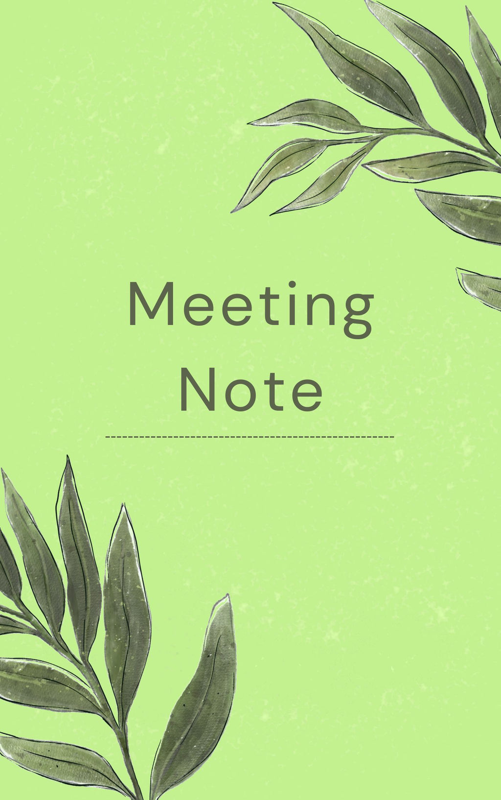 Meeting Note