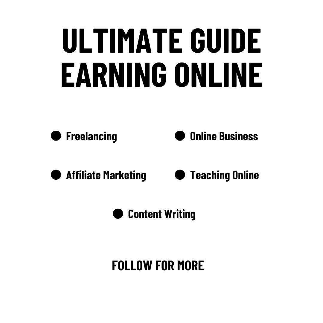 Ultimate Guide to Earning Online Freelancing Affiliate Marketing