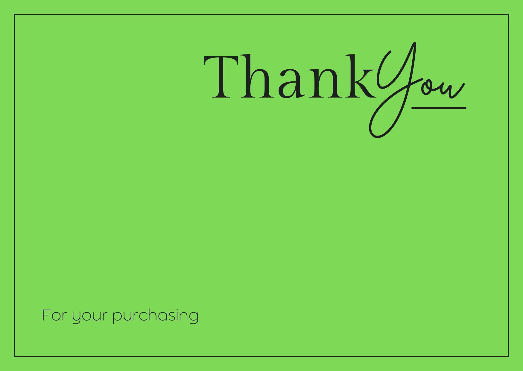 Thank You for Your Purchase