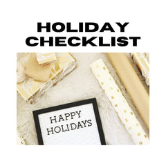 Holiday Gift Prep Checklist