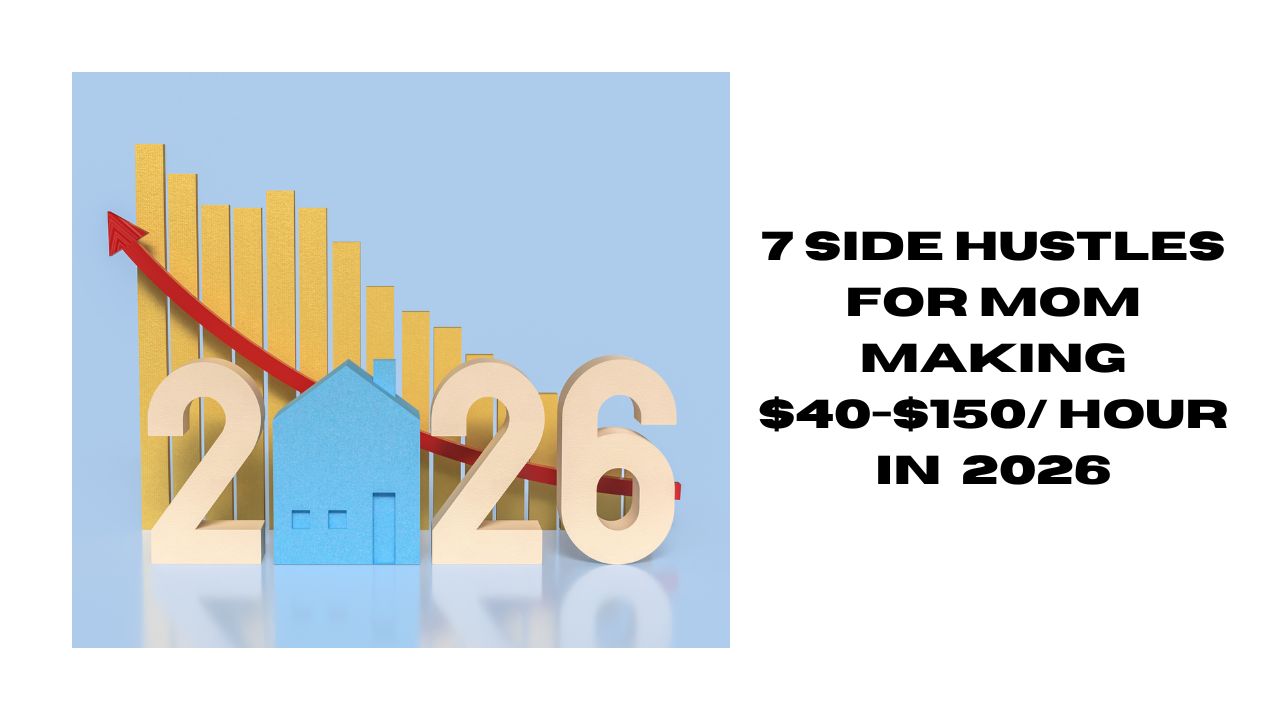 7 Side Hustles for Mom Earn $40-$150/Hour in 2026