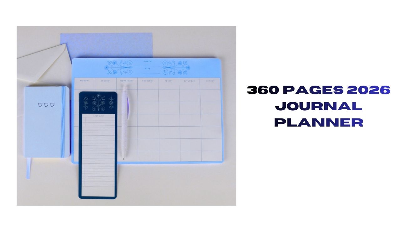 2026 Journal Planner 360 Pages for Ultimate Productivity