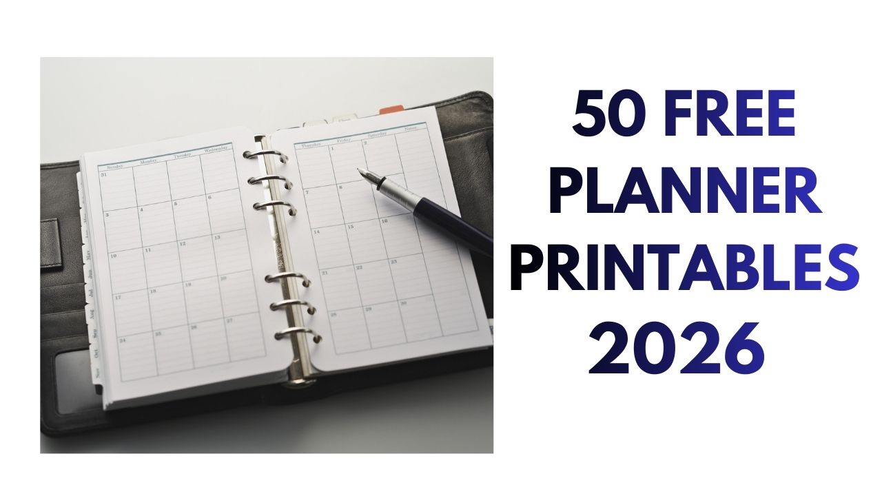 50 Free Planner Printables