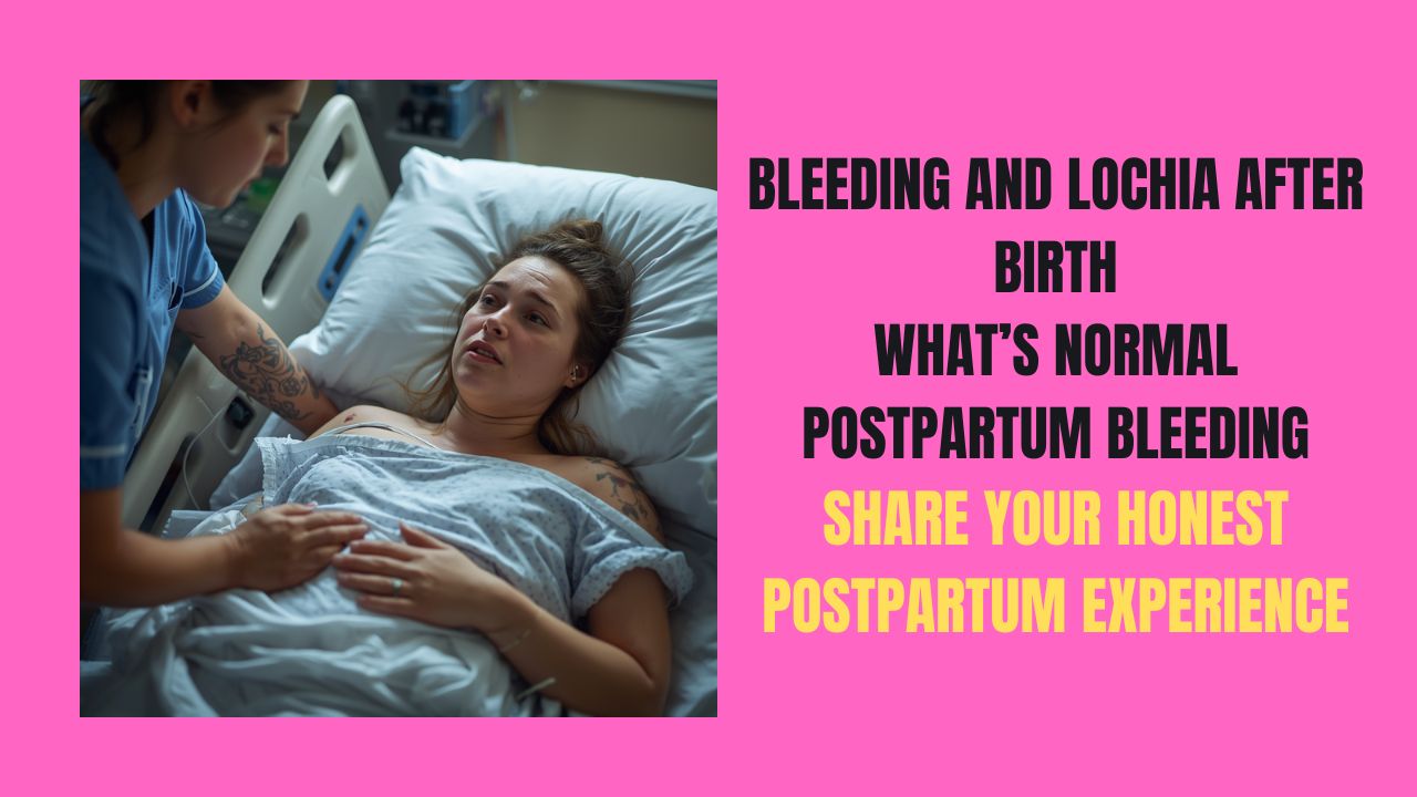 Bleeding and Lochia After Birth What's Normal Postpartum Bleeding