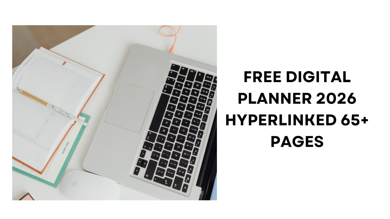 Free Digital Planner 2026 Hyperlink 65+ Pages